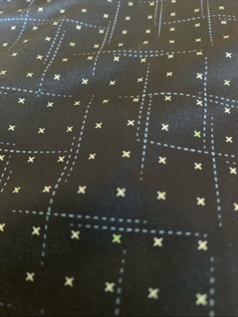 Greg Norman Collection Navy Polo with Micro Cross Pattern - Picture 8 of 8
